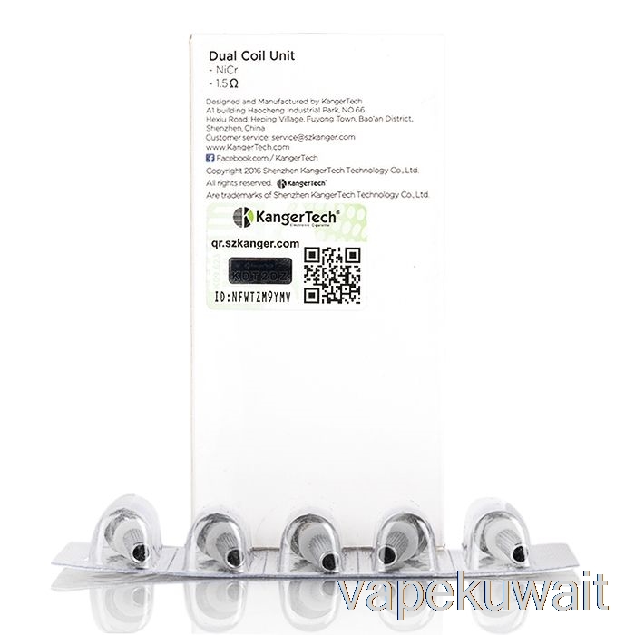 كانجر لفائف استبدال الوحدة المزدوجة 1.5ohm نظام Vape Pod